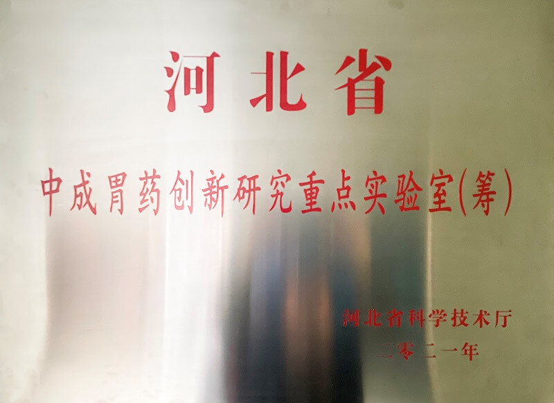 河北省中成胃藥創(chuàng)新研究重點(diǎn)實(shí)驗(yàn)室（籌)